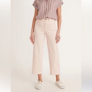 NWOT Marine Layer Bridget Wide Leg Crop Pant in peach whip size 8